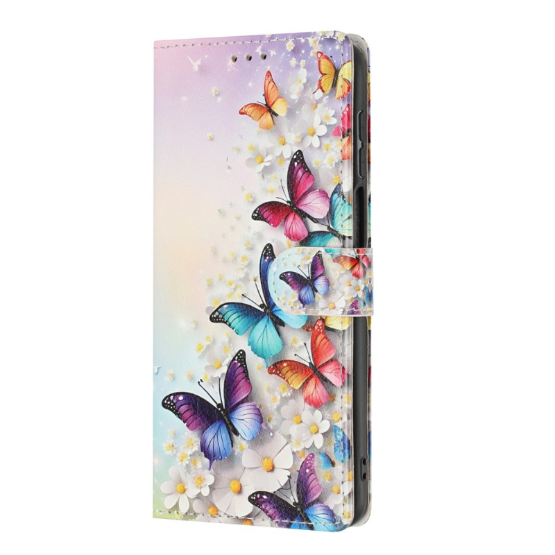 Housse Xiaomi 17T Motif Papillons Colorés