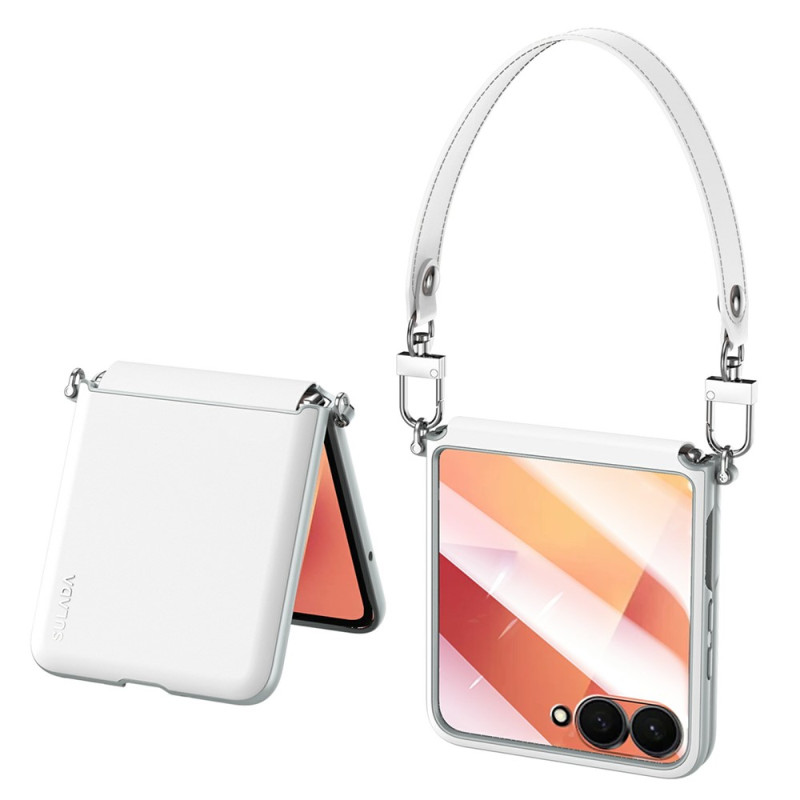 Coque Samsung Galaxy Z Flip 8 Protection de Charnière et Dragonne SULADA