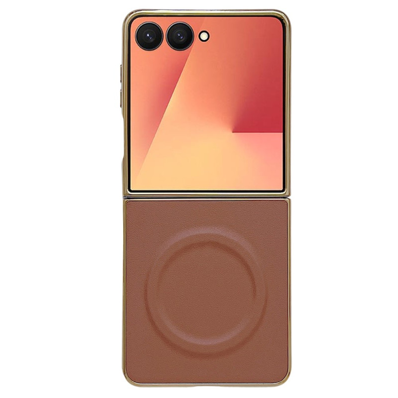 Coque Samsung Galaxy Z Flip 8 Magnétique Texture Nappa