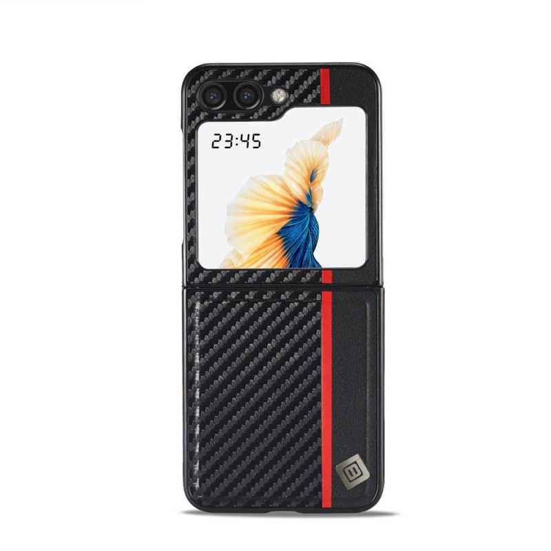 Coque Samsung Galaxy Z Flip 8 Effet Fibre de Carbone LC.IMEEKE