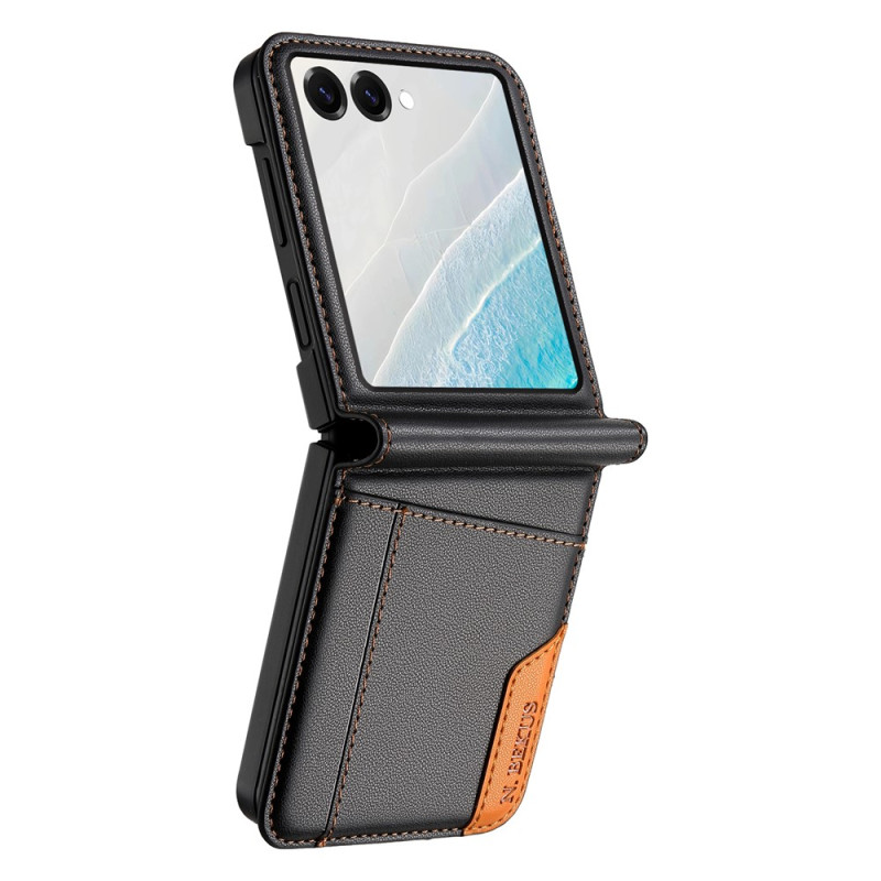 Coque Samsung Galaxy Z Flip 8 Porte-Cartes et Fermeture Magnétique N.BEKUS