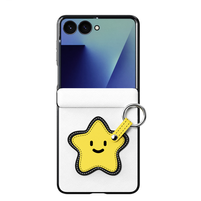 Coque Samsung Galaxy Z Flip 8 Anneau de Maintien et Dragonne Étoile