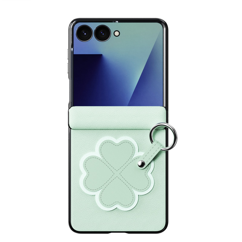 Coque Samsung Galaxy Z Flip 8 Anneau de Maintien et Dragonne Fleur