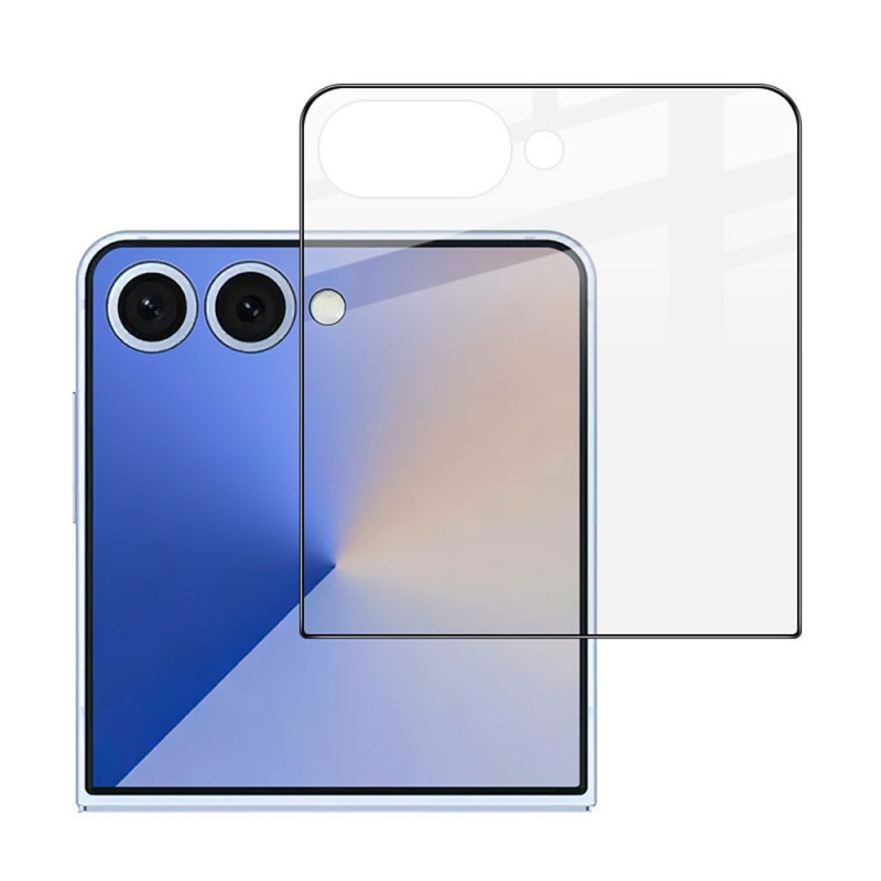 Protection en Verre Trempé pour Écran Extérieur Samsung Galaxy Z Flip 8 (contour noir)