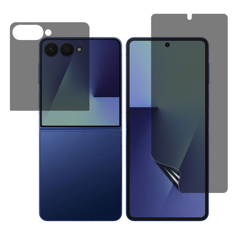 Protection Écran Samsung Galaxy Z Flip 8 Hydrogel Anti-Espion Avant et Arrière