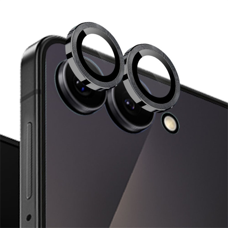 Lentille de Protection en Verre Trempé Samsung Galaxy Z Flip 8 Anneau Métallique