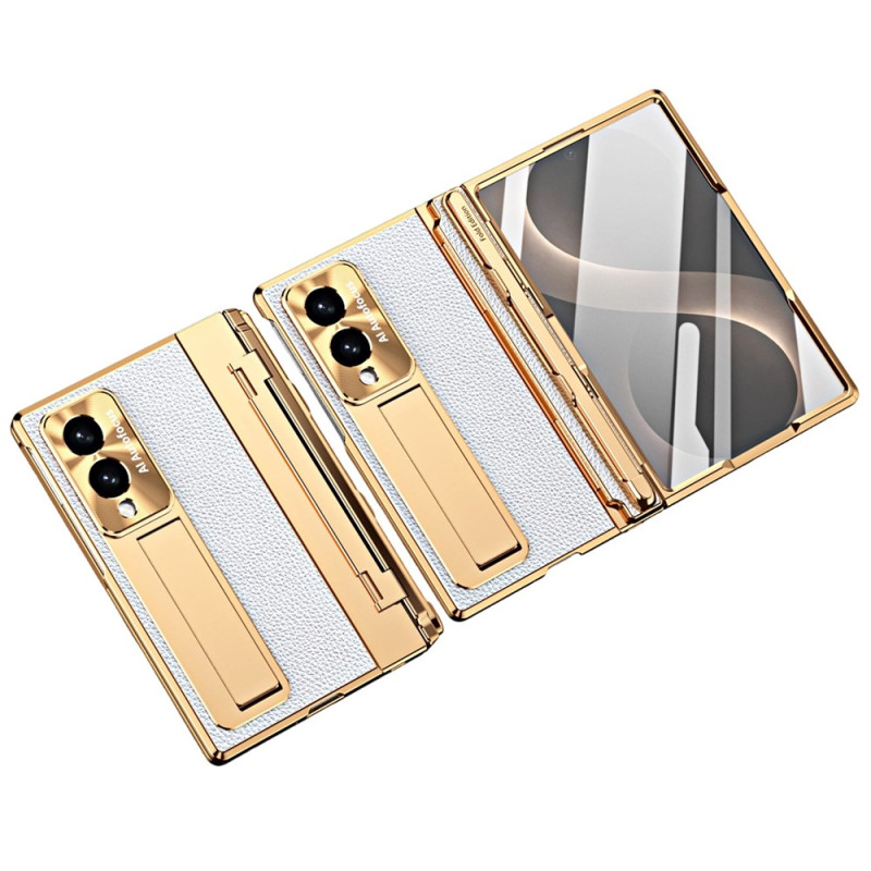 Coque Samsung Galaxy Z Fold 8 Effet Cuir Protection Complète et Stylet