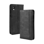 Flip Cover Huawei Y5 2019 Effet Cuir Vintage Stylisé