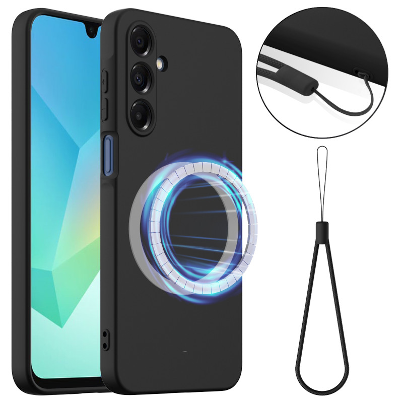 Coque Samsung Galaxy A27 5G Magnétique Silicone liquide avec Lanière