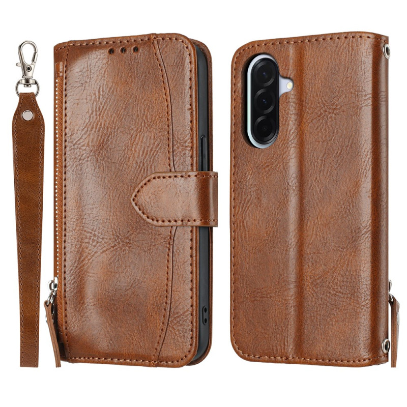 Housse Samsung Galaxy A27 5G Design Vintage avec Sangles