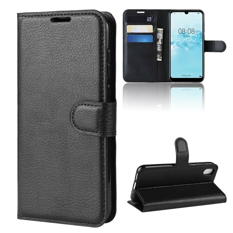 Housse Huawei Y5 2019 Litchi Rétro Housse Huawei Y5 2019 Litchi Rétro