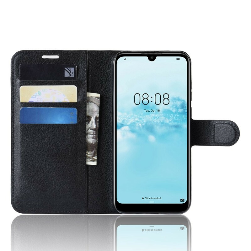 Housse Huawei Y5 2019 Litchi Rétro Housse Huawei Y5 2019 Litchi Rétro