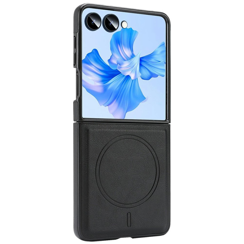 Coque Samsung Galaxy Z Flip 8 Magnétique Effet Cuir Grainé