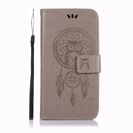 Housse Huawei Y5 2019 effet cuir Attrape Rêves Hibou