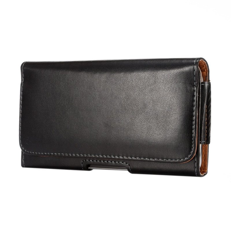 Étui Universel Effet Cuir PU avec Clip Ceinture Rotatif