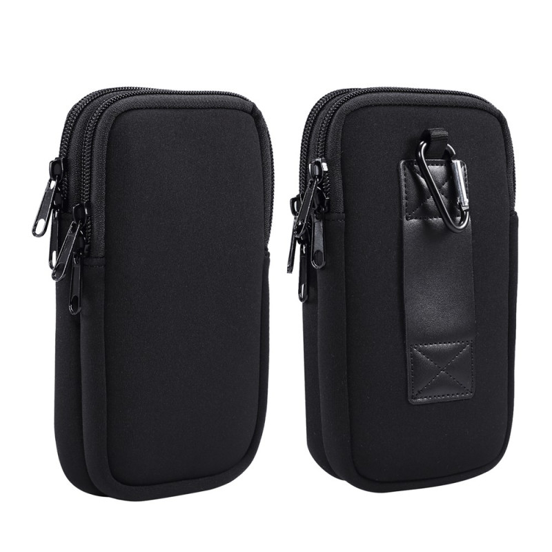 Étui Ceinture Horizontal Universel en Cuir PU avec Clip 15,6 × 8 × 2 cm