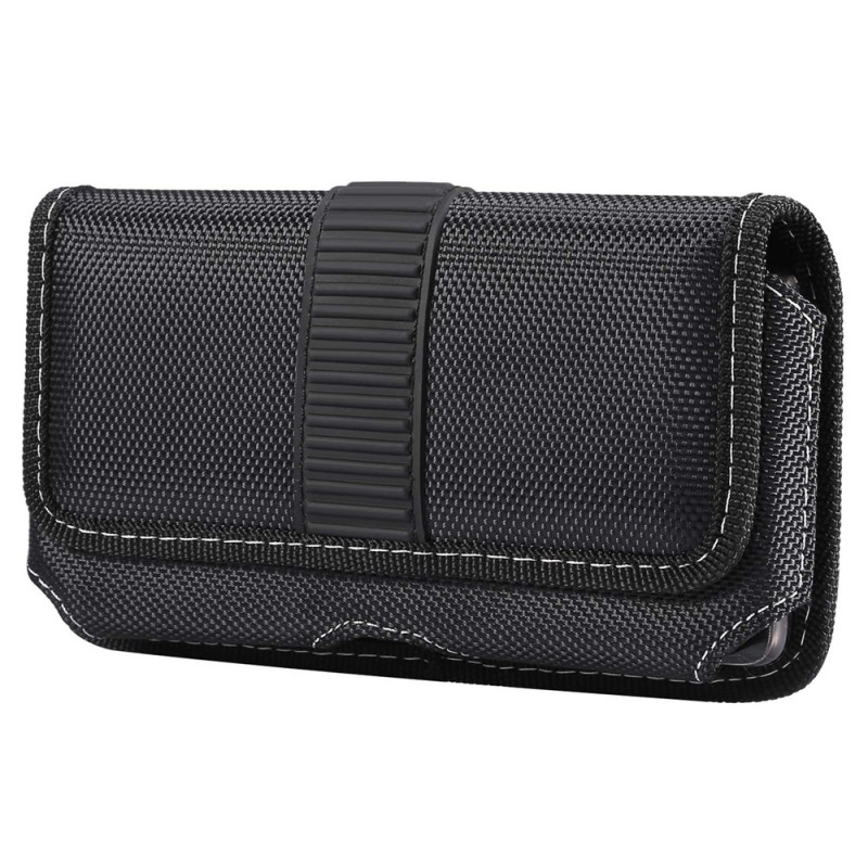 Étui Ceinture Horizontal Universel en Tissu Oxford pour Smartphone 6,5 Pouces