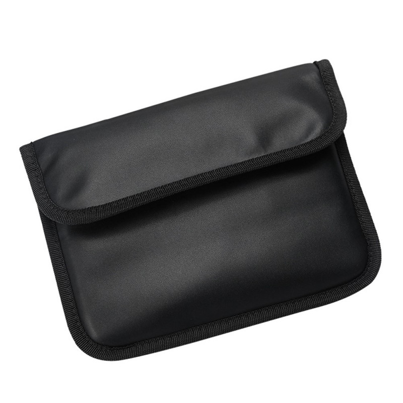 Pochette Anti-RFID en Cuir PU pour Smartphone et Tablette jusqu'à 8 pouces