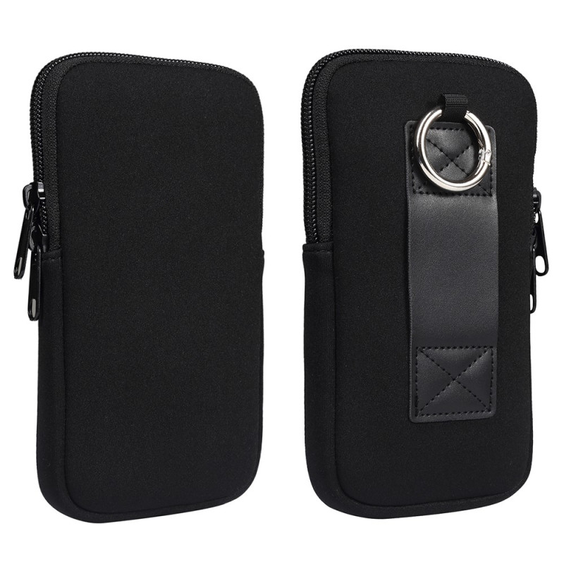 Étui Universel en Nylon pour Smartphone 6,1 pouces avec Double Fermeture Zippée