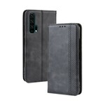 Flip Cover Honor 20 Pro Effet Cuir Vintage Stylisé Flip Cover Honor 20 Pro Effet Cuir Vintage Stylisé