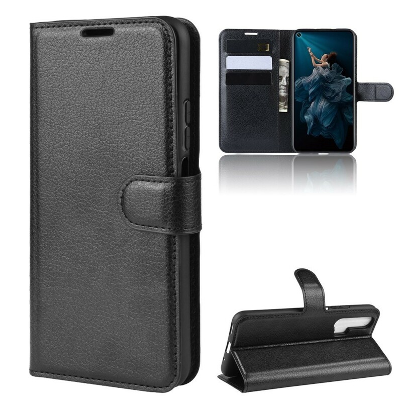 Housse Honor 20 Pro Effet Cuir Litchi Premium