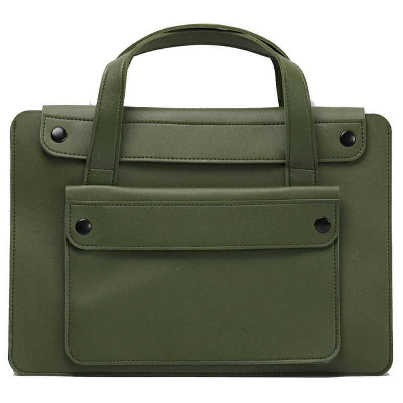 Sac Laptop 15-16 pouces Double Compartiment en Cuir PU