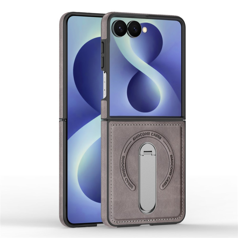 Coque Samsung Galaxy Z Flip 8 Effet Cuir avec Support