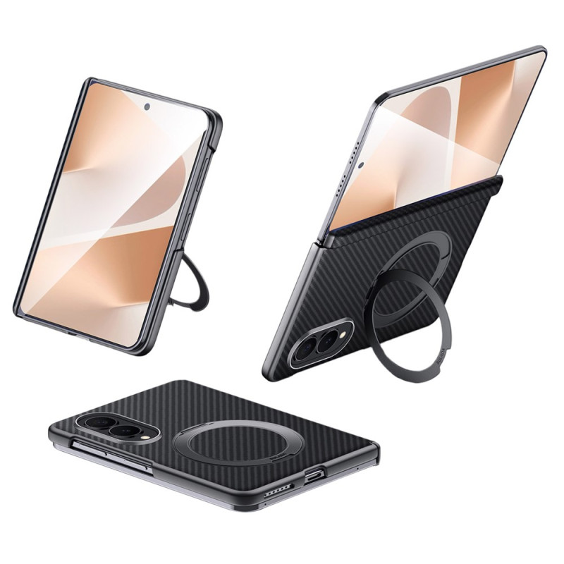 Coque Samsung Galaxy Z Fold 8 Fibre Carbone avec Support SULADA