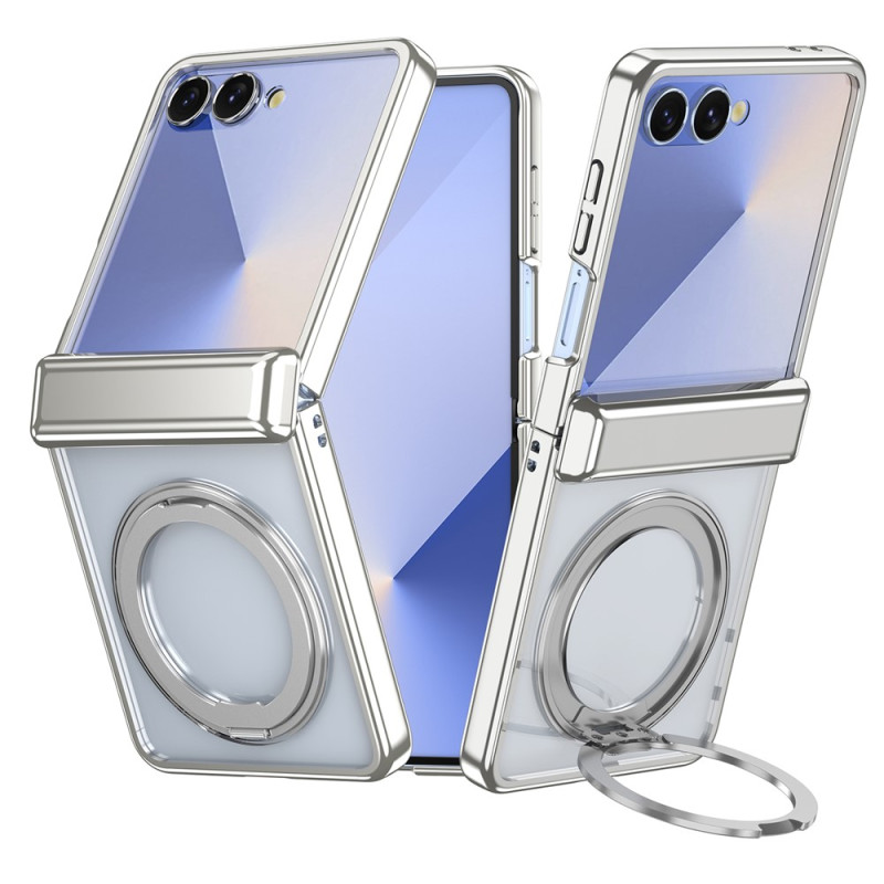 Coque Samsung Galaxy Z Fold 8 Magnétique Transparente et Effet Métal