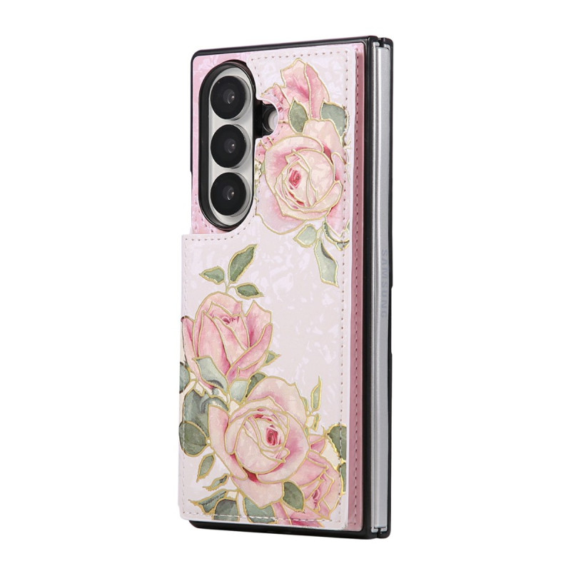 Coque Samsung Galaxy Z Fold 8 Ultra Porte-Cartes Floral (RFID)