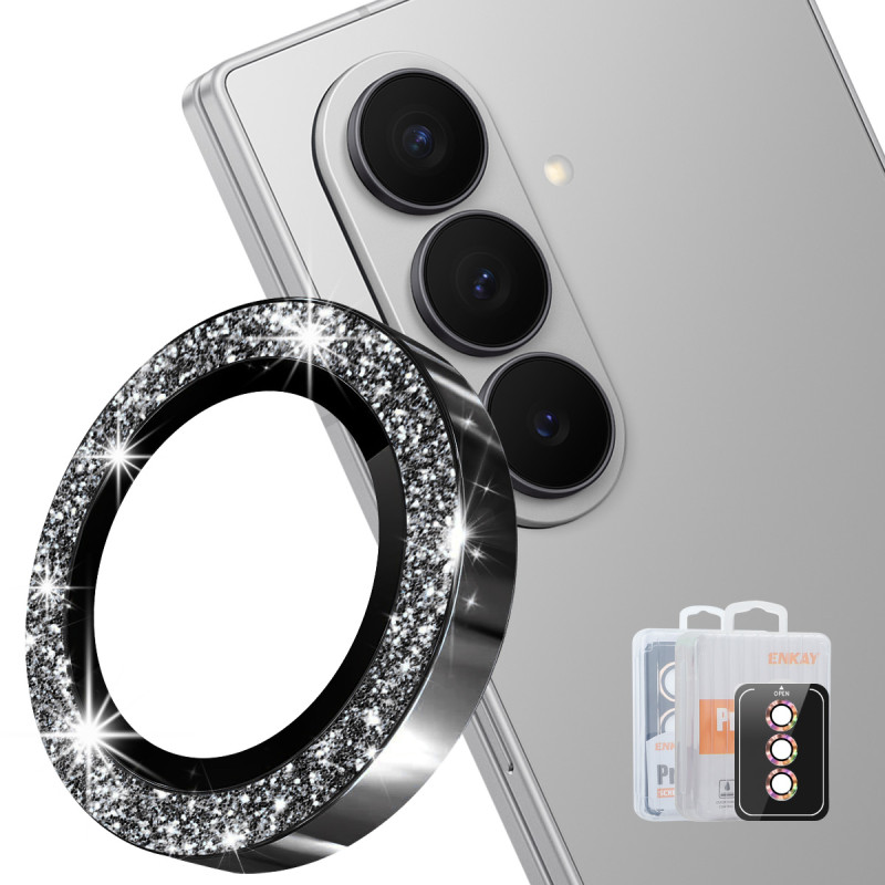 Lentille de Protection en Verre Trempé pour Samsung Galaxy Z Fold 8 Ultra Anneaux Paillettes