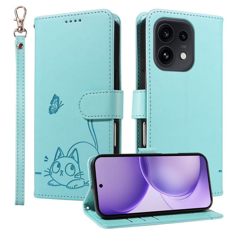 Housse Oppo Reno 16 5G / 16 Pro 5G Chat à Lanière