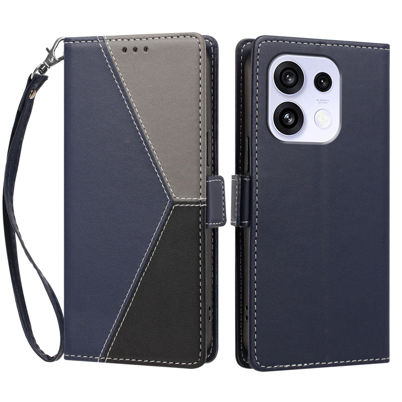 Housse Oppo Reno 16 5G / 16 Pro 5G Tricolore à Lanière