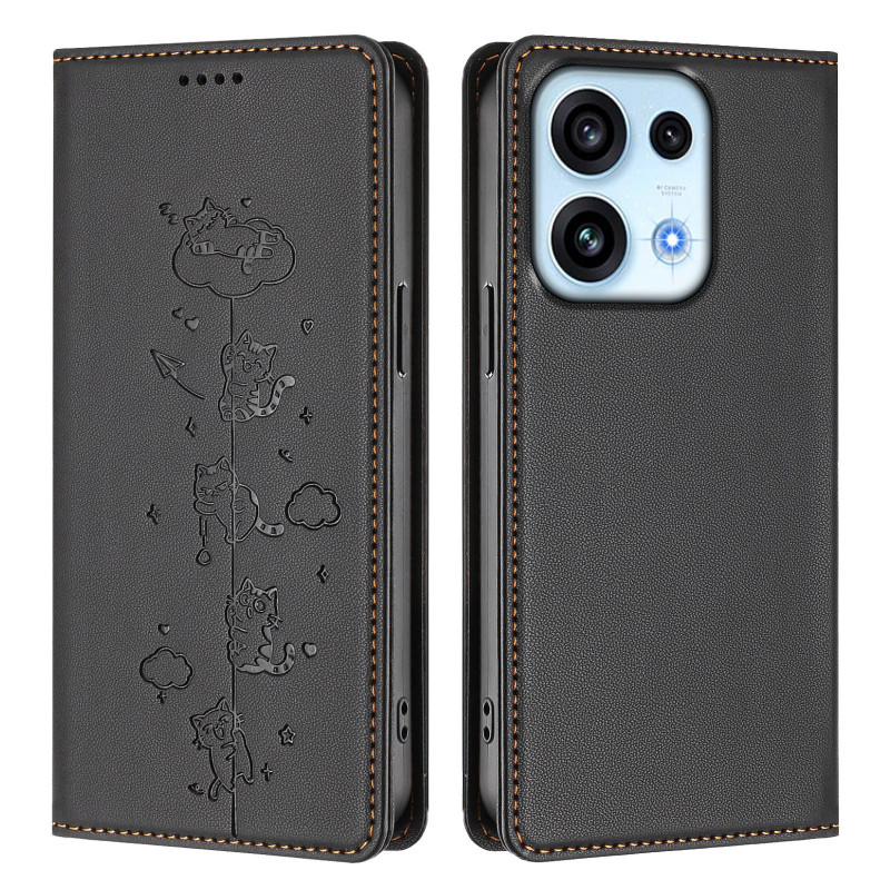 Flip Cover Oppo Reno 16 F 5G / 16 FS 5G Frise Chats