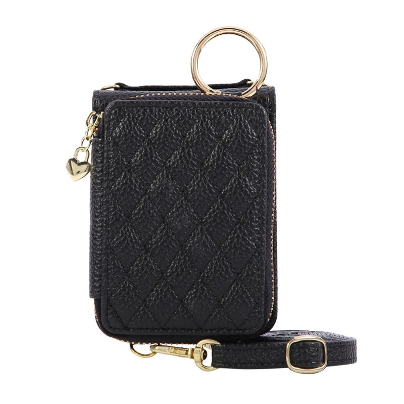 Coque Samsung Galaxy Z Flip 8 Portefeuille Matelassé et Bandoulière