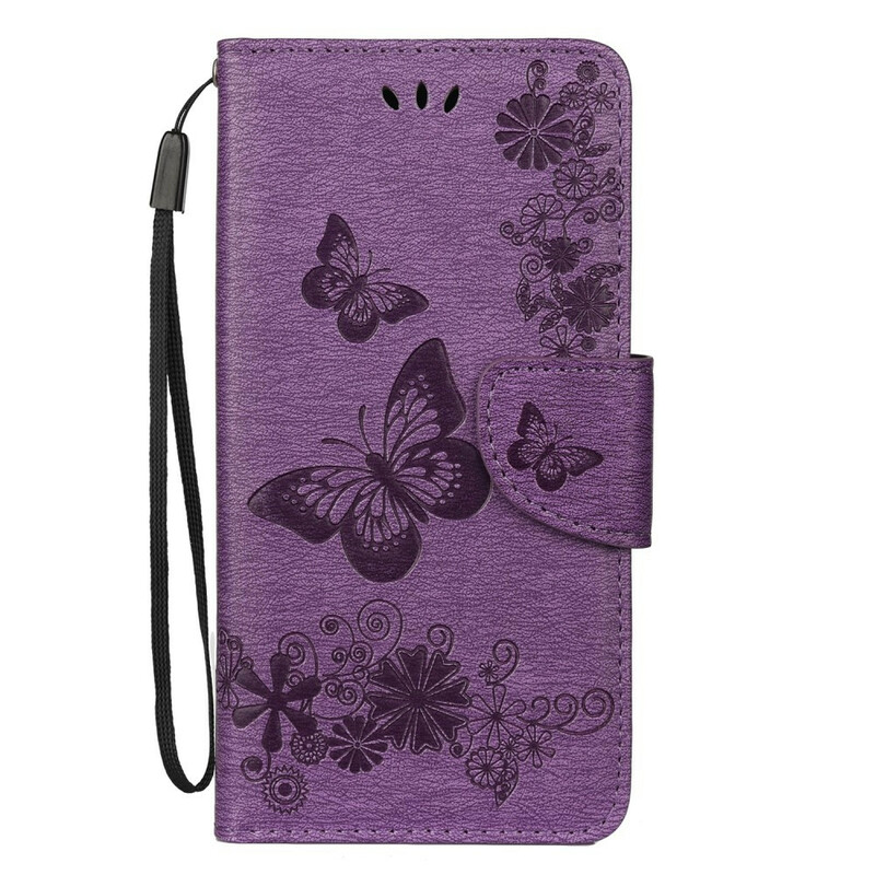 Housse Samsung Galaxy Note 10 Splendides Papillons à Lanière Housse Samsung Galaxy Note 10 Splendides Papillons à Lanière