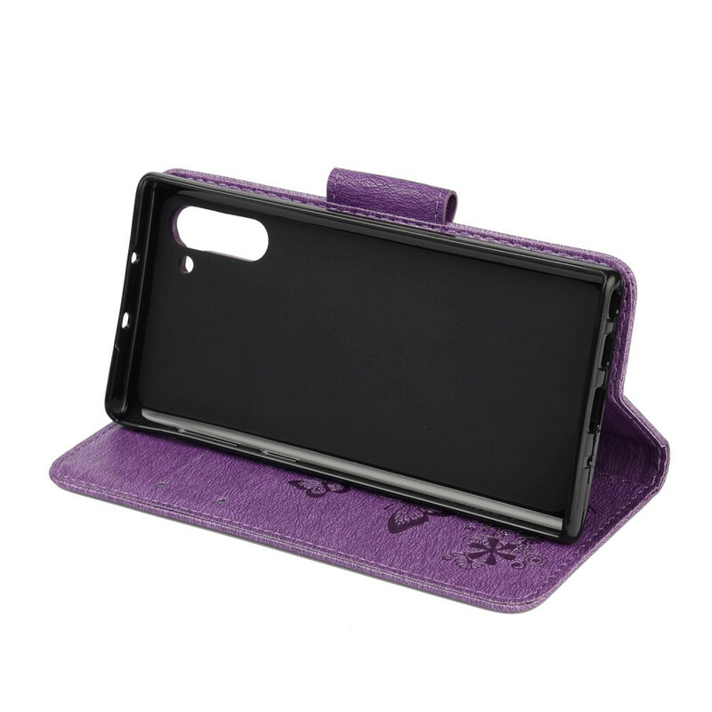 Housse Samsung Galaxy Note 10 Splendides Papillons à Lanière Housse Samsung Galaxy Note 10 Splendides Papillons à Lanière