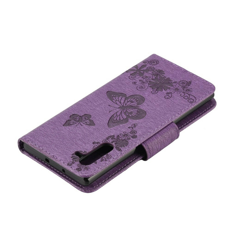 Housse Samsung Galaxy Note 10 Splendides Papillons à Lanière Housse Samsung Galaxy Note 10 Splendides Papillons à Lanière