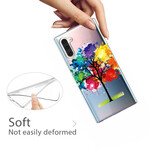 Coque Samsung Galaxy Note 10 Transparente Arbre Aquarelle