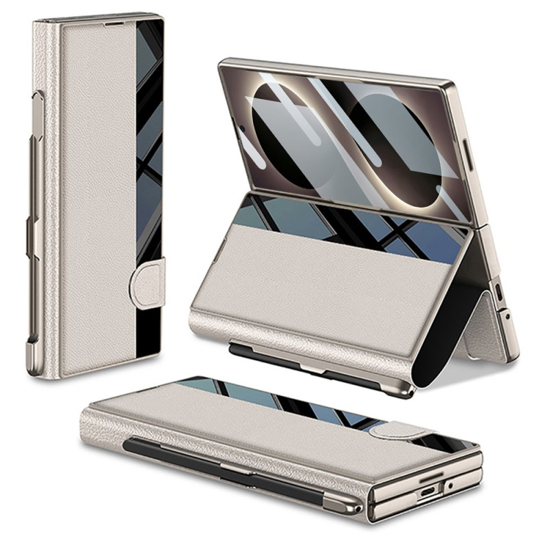 Housse Samsung Galaxy Z Fold 8 Ultra Effet Fibre Carbone avec Protection d’Écran