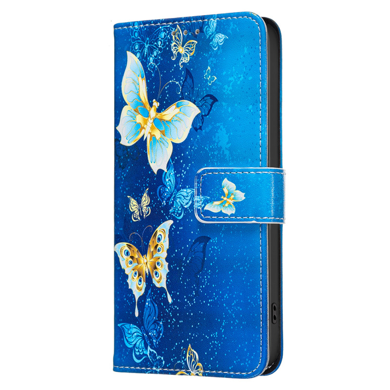Housse Xiaomi Redmi Note 17 Pro 5G Papillons Dorés