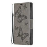 Housse Samsung Galaxy Note 10 Papillons et Rabat Oblique Housse Samsung Galaxy Note 10 Papillons et Rabat Oblique