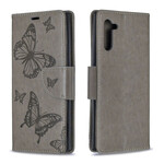 Housse Samsung Galaxy Note 10 Papillons et Rabat Oblique Housse Samsung Galaxy Note 10 Papillons et Rabat Oblique