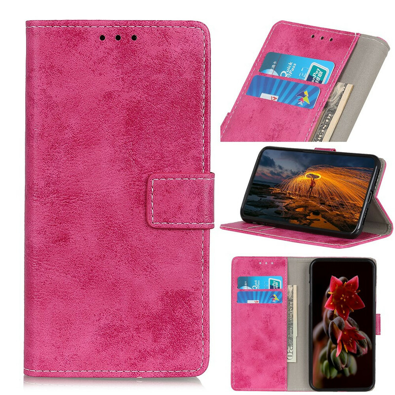 Housse Samsung Galaxy Note 10 Effet Cuir Vintage Housse Samsung Galaxy Note 10 Effet Cuir Vintage