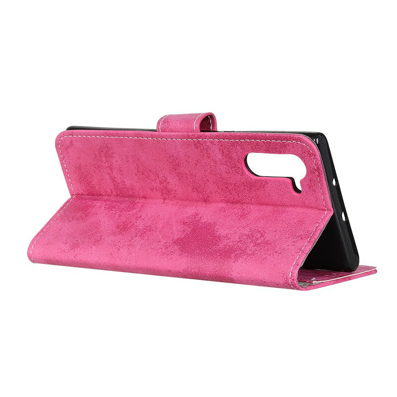 Housse Samsung Galaxy Note 10 Effet Cuir Vintage Housse Samsung Galaxy Note 10 Effet Cuir Vintage