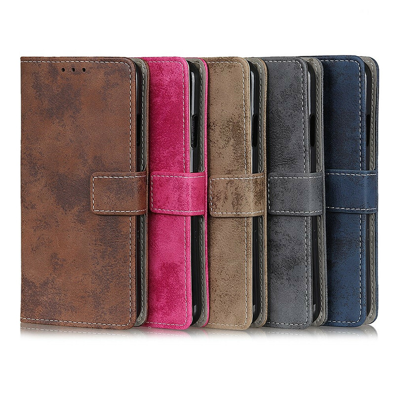 Housse Samsung Galaxy Note 10 Effet Cuir Vintage Housse Samsung Galaxy Note 10 Effet Cuir Vintage