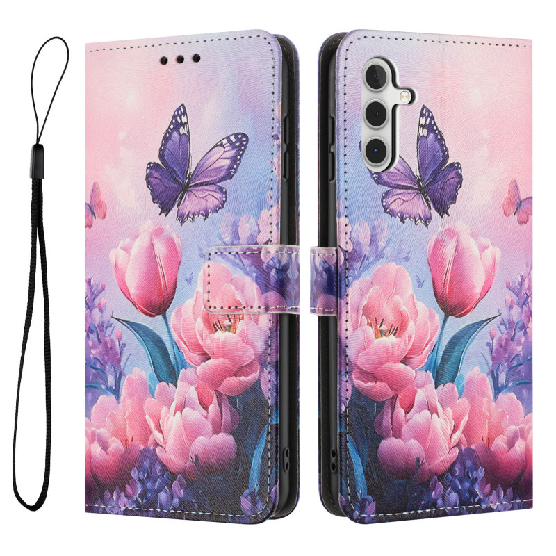 Housse Samsung Galaxy S26 FE Tulipes et Papillon