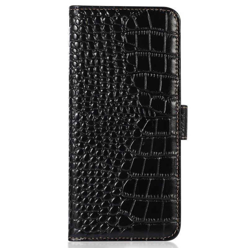 Housse Samsung Galaxy S26 FE Cuir Texture Crocodile