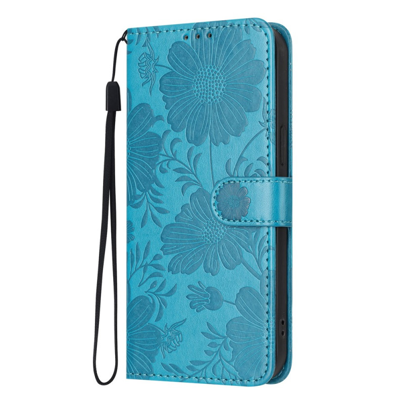 Housse Xiaomi Redmi 17C 5G Fleurs en Relief