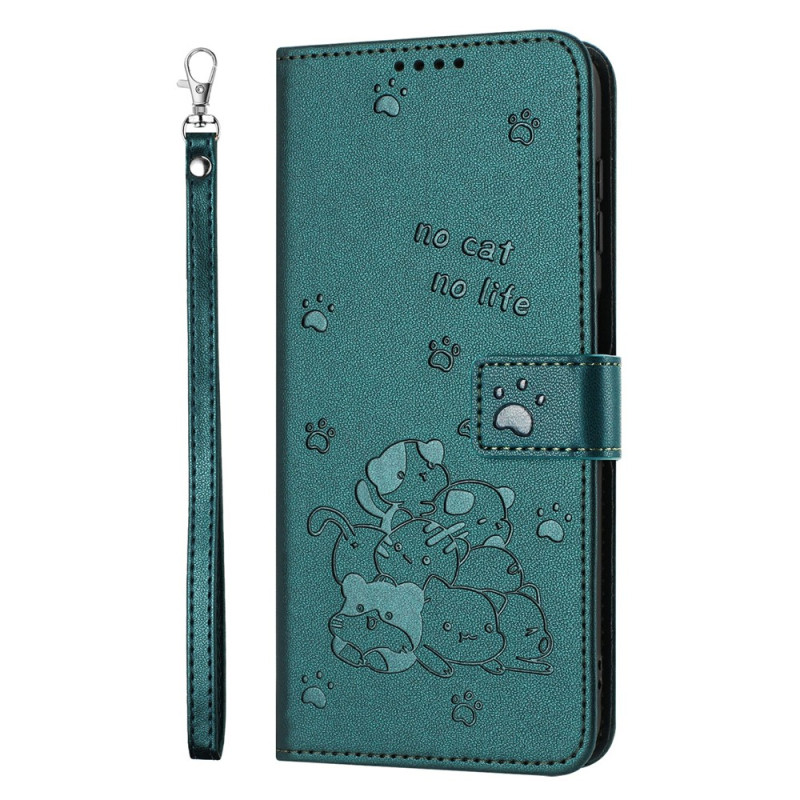 Housse Xiaomi Redmi 17 5G / 4G No Cat No Life à Lanière